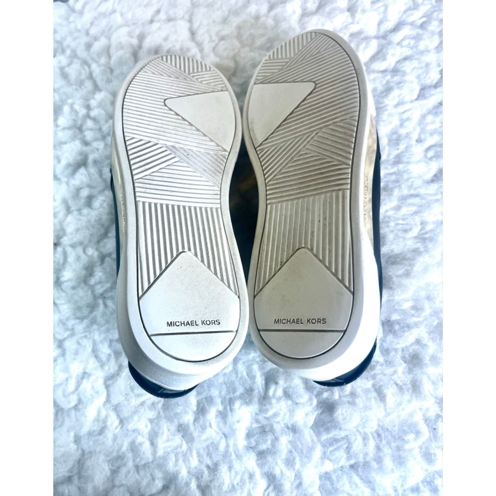 Michael Kors Brenden Black Leather slip-on fashion sneakers women size 8M - Picture 8 of 9